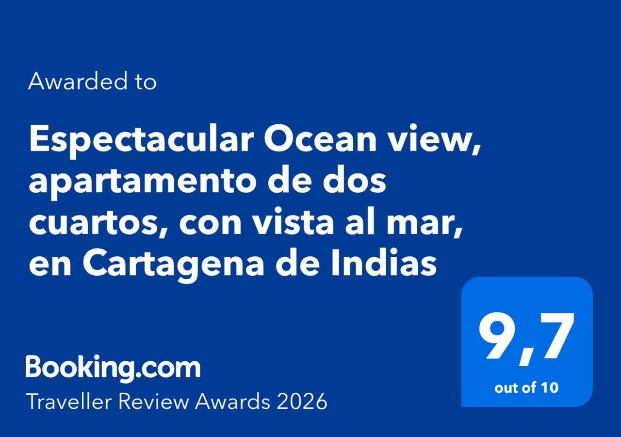 Espectacular Ocean View, De Dos Cuartos, Con Vista Al Mar, En De Indias Cartagena